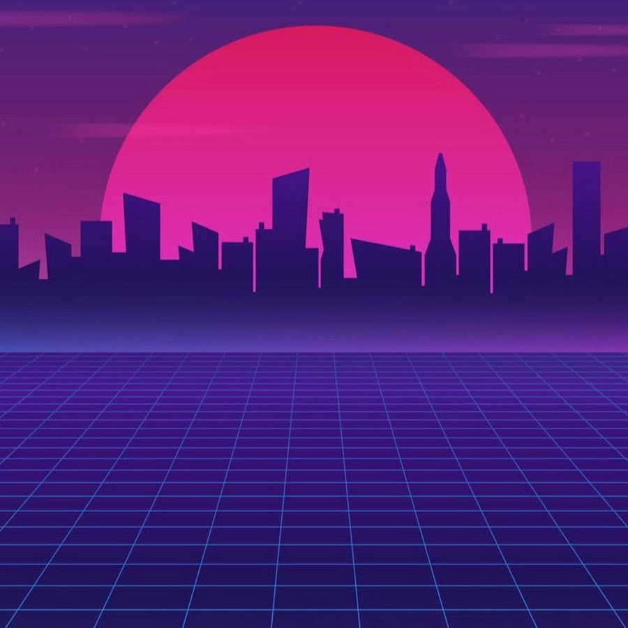 Lung linh huyền ảo dưới background sự kiện retro future ánh sáng neon