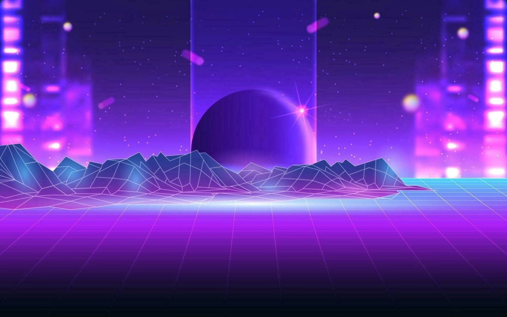 Hoành tráng và ấn tượng với backdrop sân khấu background sự kiện retro future