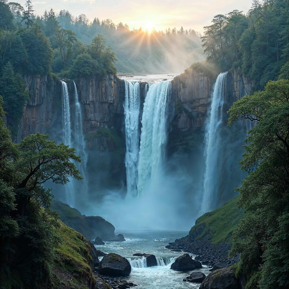 Top mẫu background thác nước hùng vĩ wallpaper hot