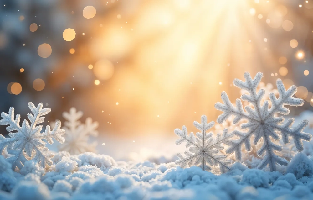 Phong cách hoạt hình background tuyết rơi anime dễ thương