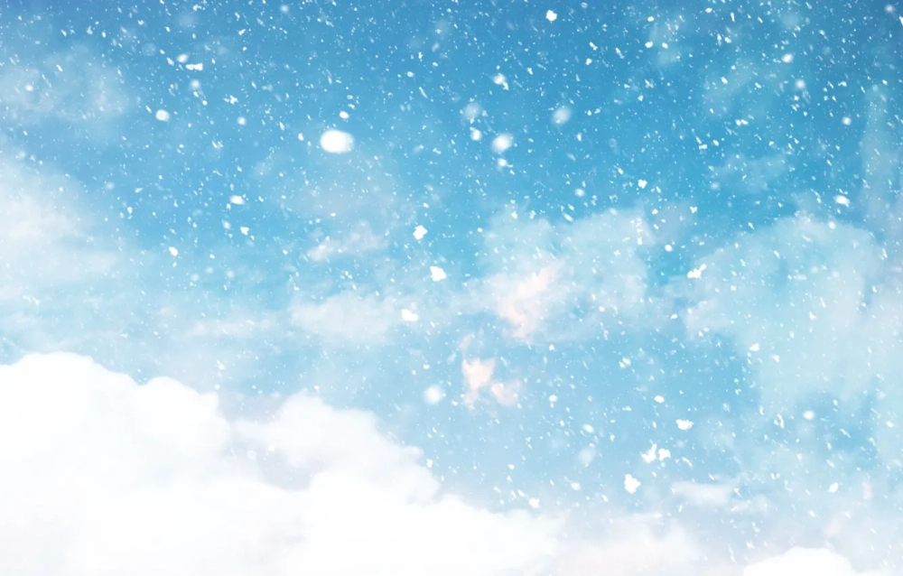 Lung linh huyền ảo background tuyết rơi ánh sáng màu